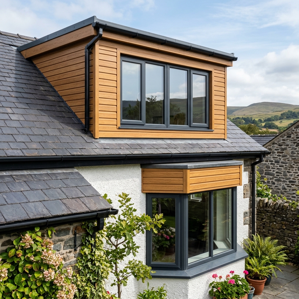 Dormer loft composite cladding